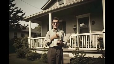 1940’s Housewife Fantasy, Fucking My Neighbors Lonely Horny Housewife While Her Husband Is Away At War (Vintage, Anal, Facial, Perfect Tits, Strip Tease) -AI Generated