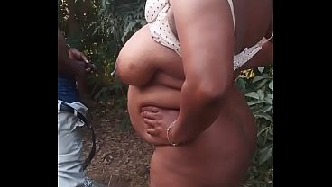 African BBW MILF enjoying a hot outdoor adventure