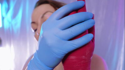 ASMR nitrile medical gloves 2 layers SFW video
