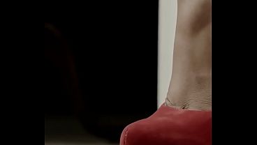 Collared Slave Kneels and Desperately Worships Mistress’s Feet