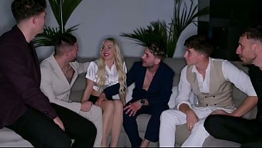 Gangbang Angie Lynx firsttime DPV and Catherine Knight with Strap-on