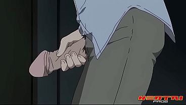 Hentai tenant fucks landlord and redhead