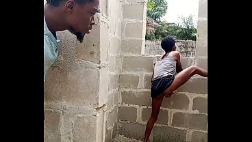 I Caught her masturbating in the uncompleted building and I decided to help