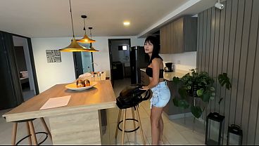 I give my maid a delicious anal session