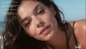 I let the wrinkled old man pull my bikini aside and stretch me right on the white sand.[AI]