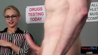 JOI british voyeuristic babe teasing guy