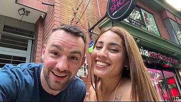 Sex Shop Adventure, Hard Fuck and Bareback Creampie for Gorgeous Argentinian, Paula Rojas