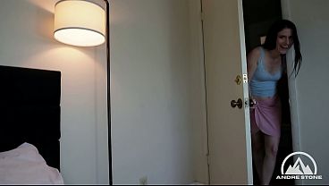 Sexy French Tutor Hope Fontaine Squirts & Cums On Student’s Huge Dick