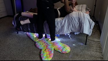Sleep Redhead woken up to rough BBC