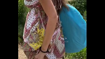 Super risky blowjob on public beach with 18yo Amateur Teen – Yoya Grey