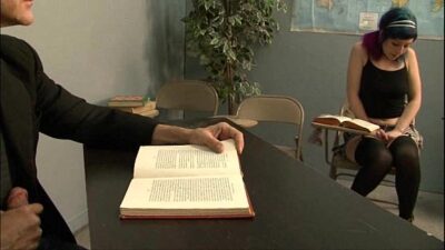 Teen Sex with a Hairy Bush Babe and her Horny Professor