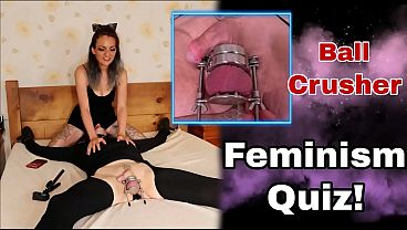 Training Zero Ballcrusher Ballbusting CBT Feminism Quiz – Femdom Game