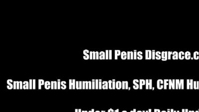 You should be ashamed of your tiny penis SPH